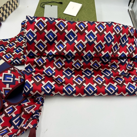 Gucci geometric print travel set made in Italy. - Picture 4 of 8